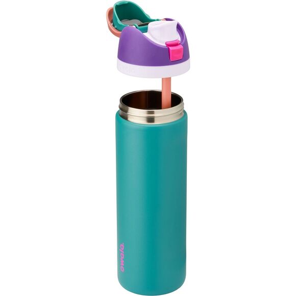Owala 80's Ski Slope Free Sip Steel Water Bottle 24oz Purple Green NEW Fast Ship - Picture 6 of 8